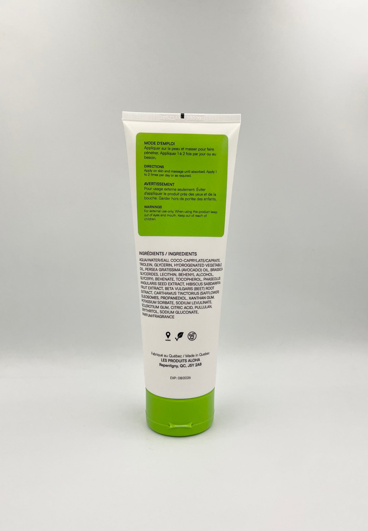 Crème hydratante 8oz